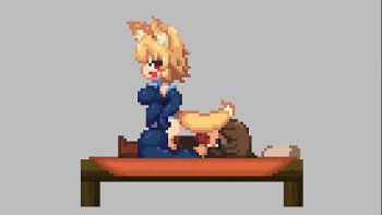 Закат и костер в лесу